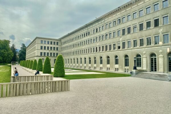 Brazil WTO US tariffs: Centre William Rappard, headquarters of the World Trade Organization in Geneva