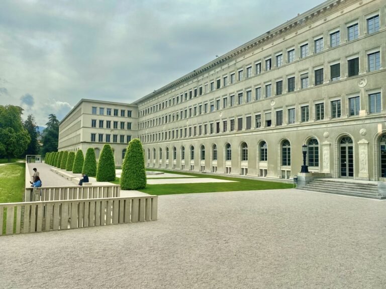 Brazil WTO US tariffs: Centre William Rappard, headquarters of the World Trade Organization in Geneva