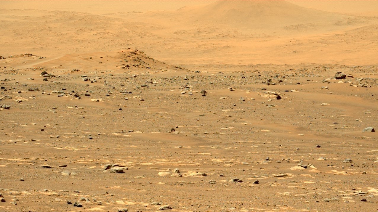 The floor of Jezero Crater on Mars photographed by NASA's Perseverance rover