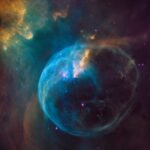 wandering black hole TDE: Dense field of stars and a spiral galaxy against deep space