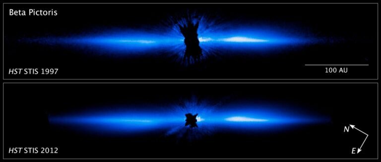 Webb Beta Pictoris d: The debris disk around the young star Beta Pictoris imaged by Hubble